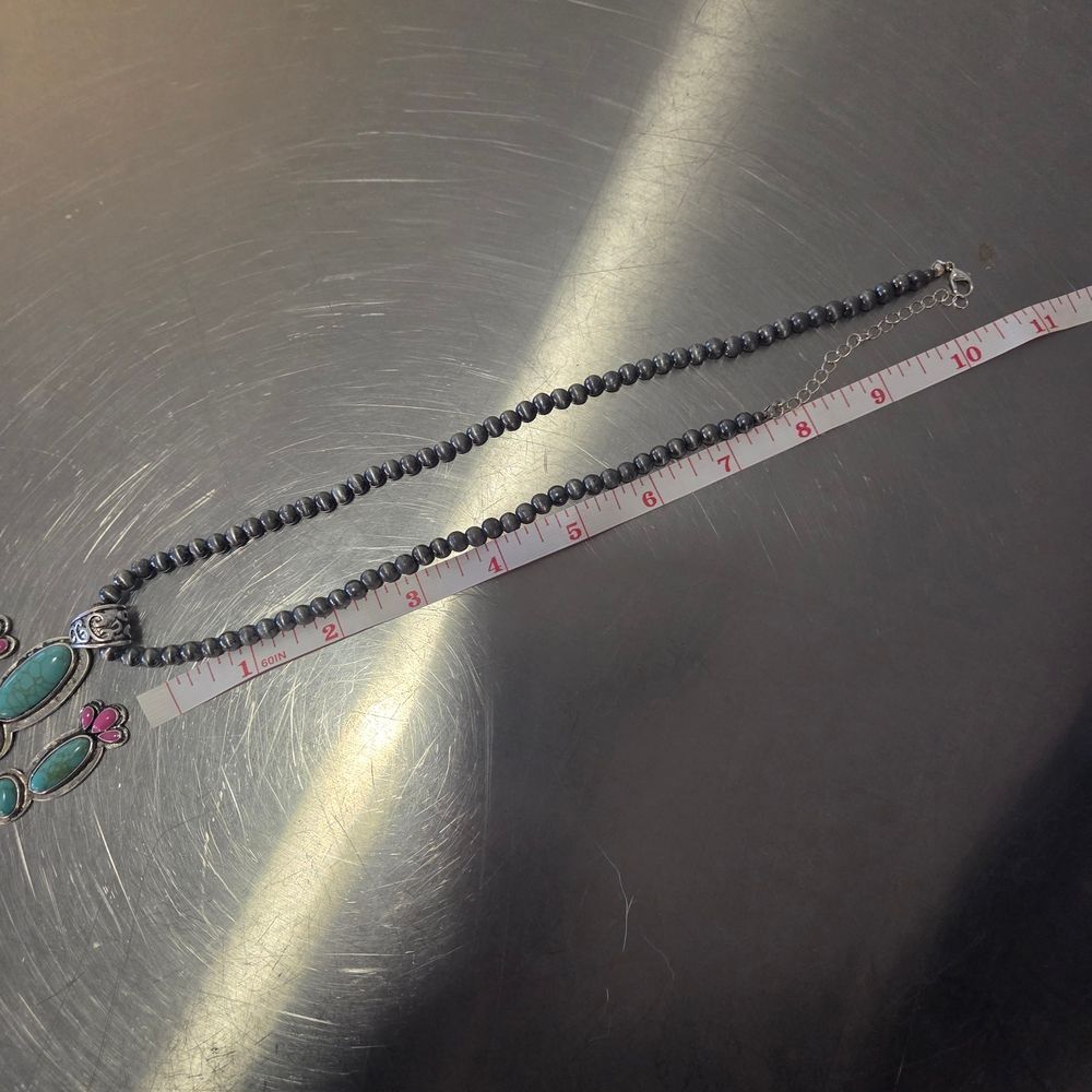 Funky Cactus Pendant Necklace - Picture 4 of 5